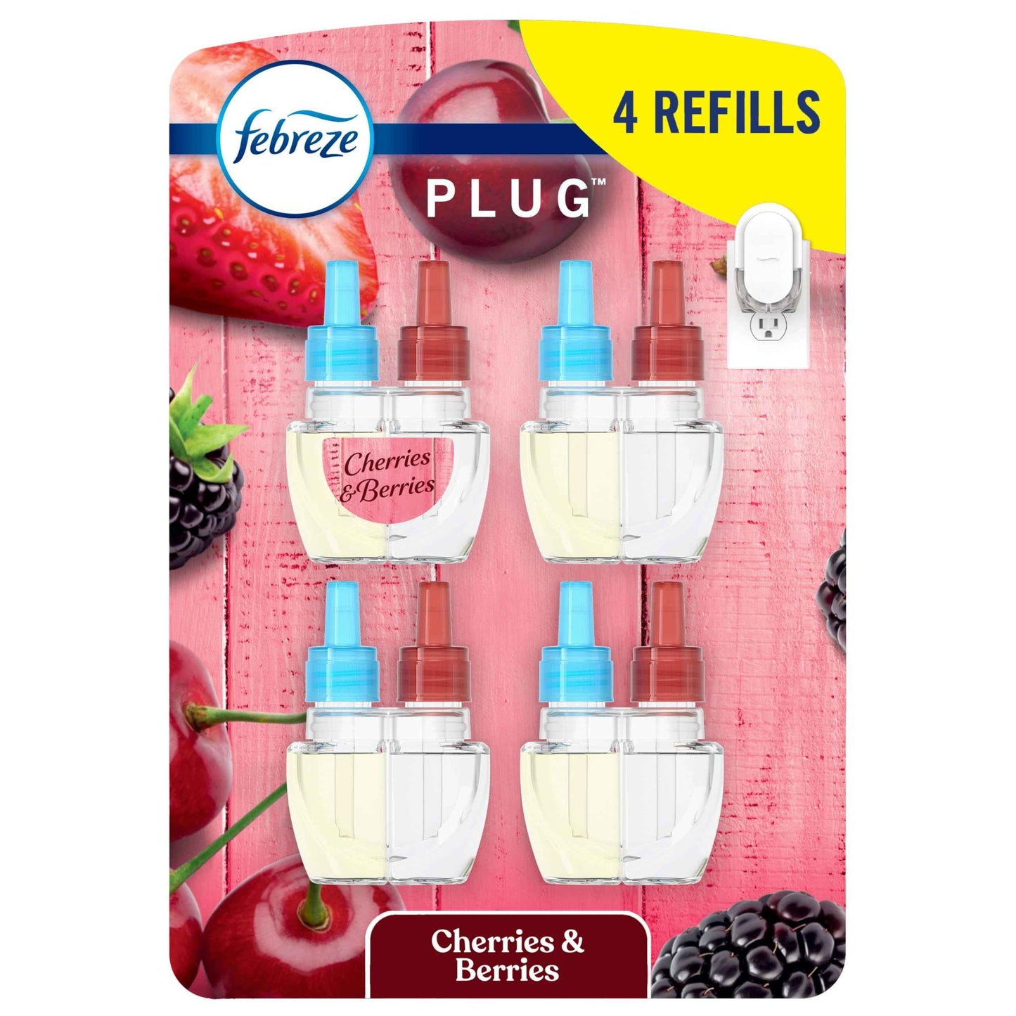 Febreze Plug In Air Freshener, Odor-Fighting Scented Oil Refill, Air Fresheners for Home and Bathroom and Kitchen, Long Lasting for Strong Odors