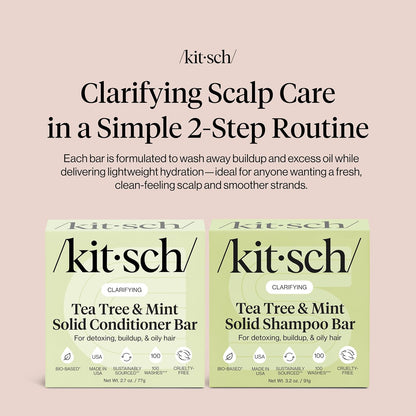 Kitsch_Clarifying_Tea_Tree_Shampoo_and_Conditioner_Set_–_Shampoo_&_Conditioner_Bar_for_Women_and_Men,_Scalp_&_Oil_Control_Hair_Care_–_Free_of_Paraben,_Sulfate_&_Silicone_–_Made_in_USA_-_2_pcs