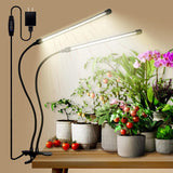 Grow Light for Indoor Plants - Upgraded Version 80 LED Lamps with Full Spectrum & Red Blue Spectrum, 3/9/12H Timer, 10 Dimmable Level, Adjustable Gooseneck,3 Switch Modes