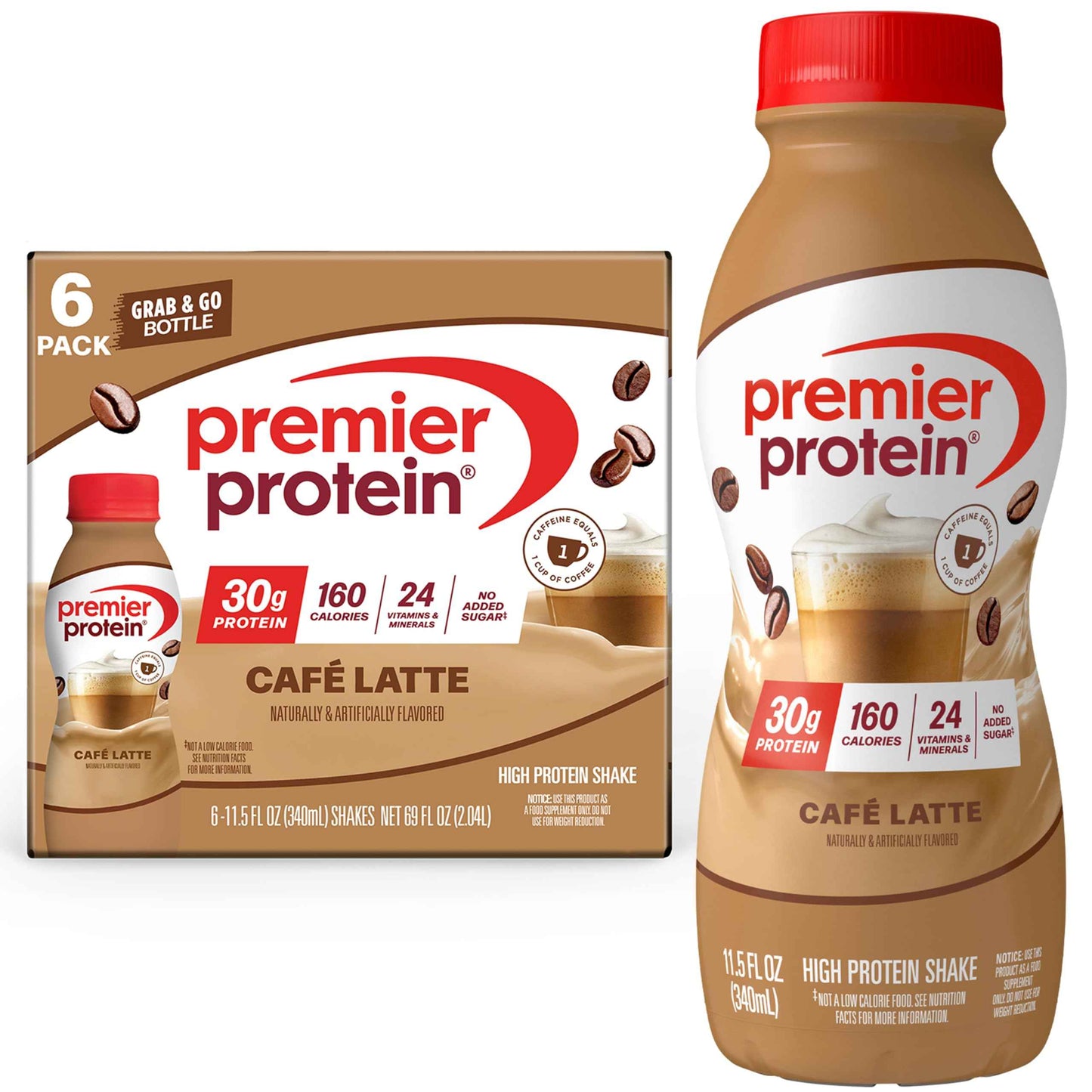 Premier Protein Shake, 30g Protein, No Added Sugar, 24 Vitamins & Minerals to Support Immune Health, 11.5 fl oz
