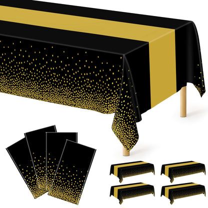 Black Gold Dot - 4pcs 54x108 in