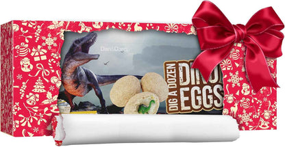 Dan&Darci Dig a Dozen Dino Egg Kit for Kids - Easter Basket Stuffers - Dinosaur Toys Gift 3-12 Year Old - 12 Eggs & Surprise Dinosaurs - Science STEM Activities - Boy Toy Party Gifts for Boys & Girls