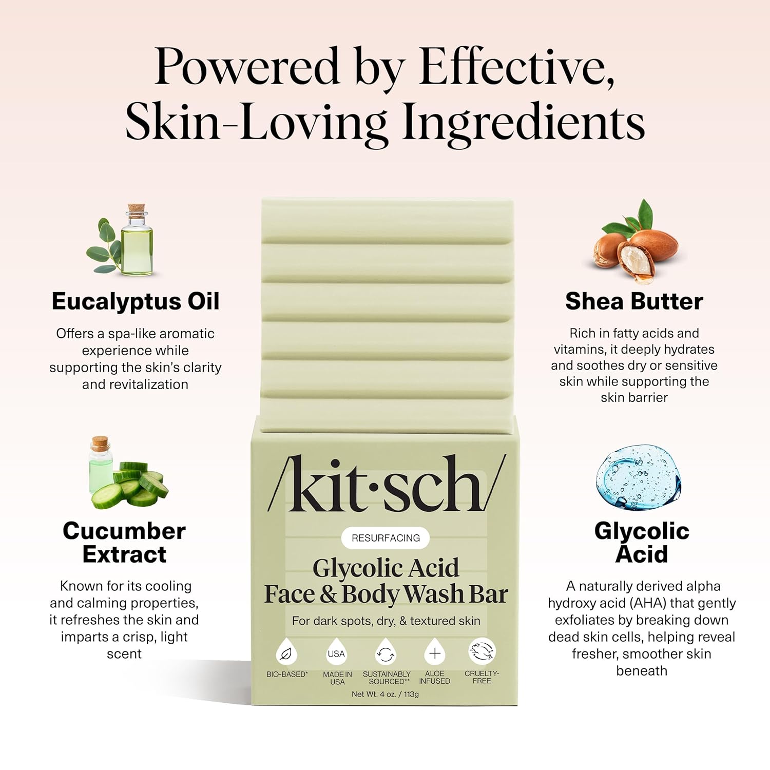Kitsch_Glycolic_Acid_Face_&_Body_Wash_Bar_–_Resurfacing_Bar_Soap_with_Shea_Butter_for_Smoother,_Brighter_Skin_–_Gentle_Soap_&_Body_Wash_Women_&_Men_Love_–_Cucumber_&_Eucalyptus_Scent_Bath_Soap_-_4_oz