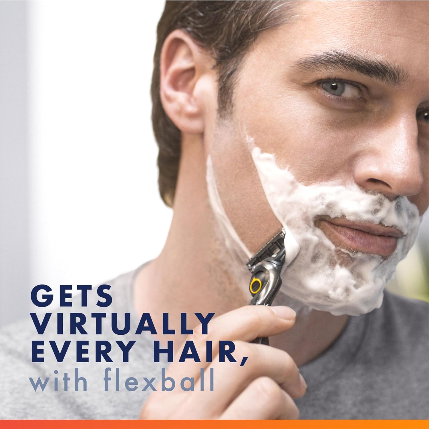 Gillette_ProGlide_Shield_Men's_Razor,_5-Blade_Razor_with_Precision_Trimmer,_1_Handle_and_4_Refills