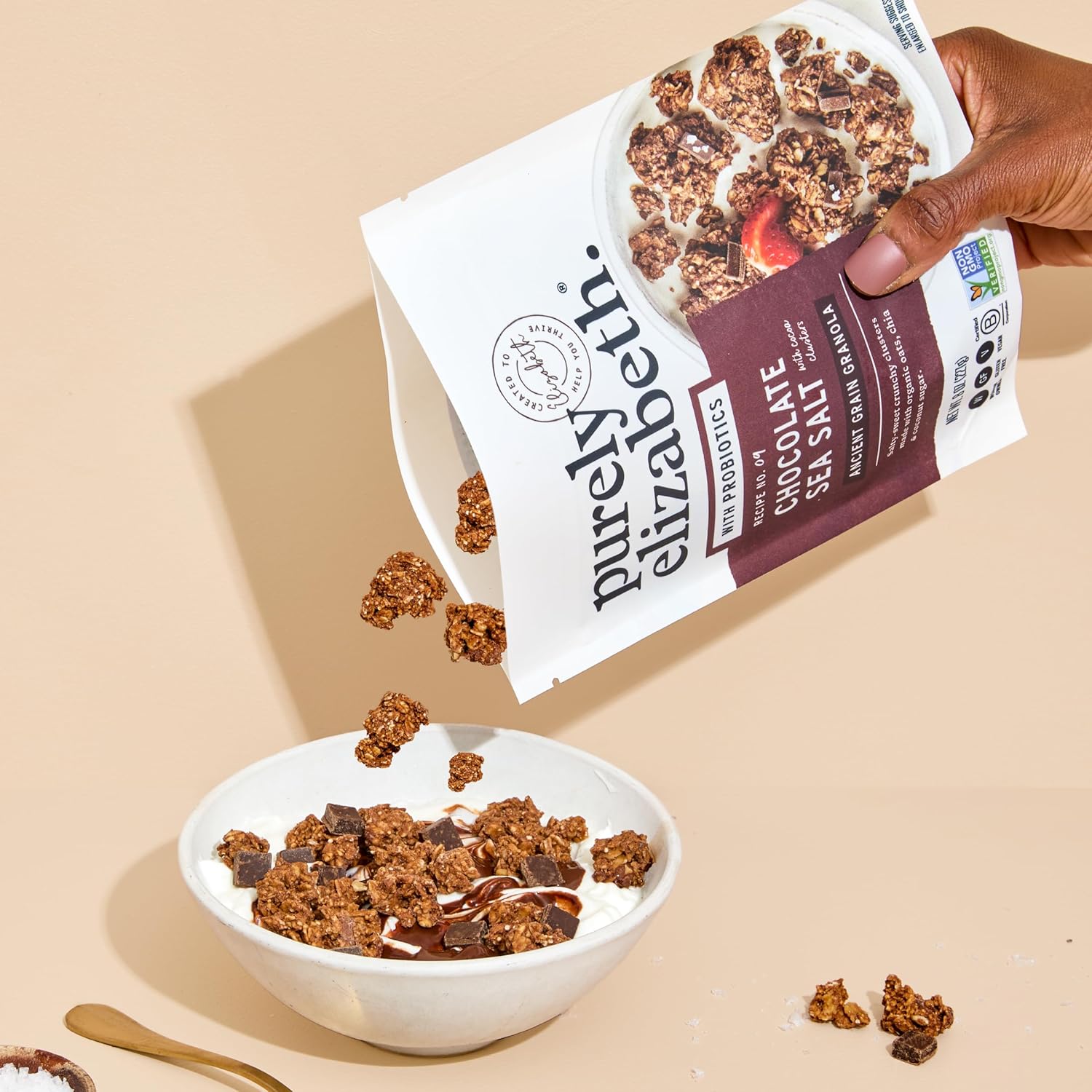 Purely_Elizabeth,_Chocolate_Sea_Salt,_Ancient_Grain_Granola_with_Probiotics,_Gluten-Free,_8_Ounce_(Pack_of_3)