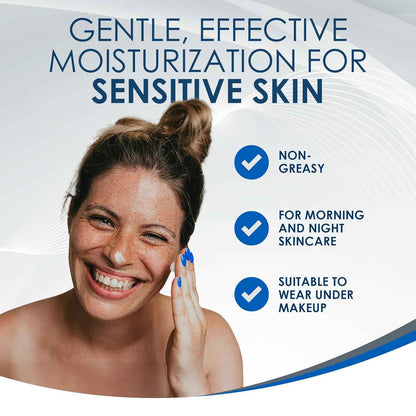 Vanicream Daily Facial Moisturizer With Ceramides and Hyaluronic Acid - Formulated Without Common Irritants for Those with Sensitive Skin, 3 fl oz