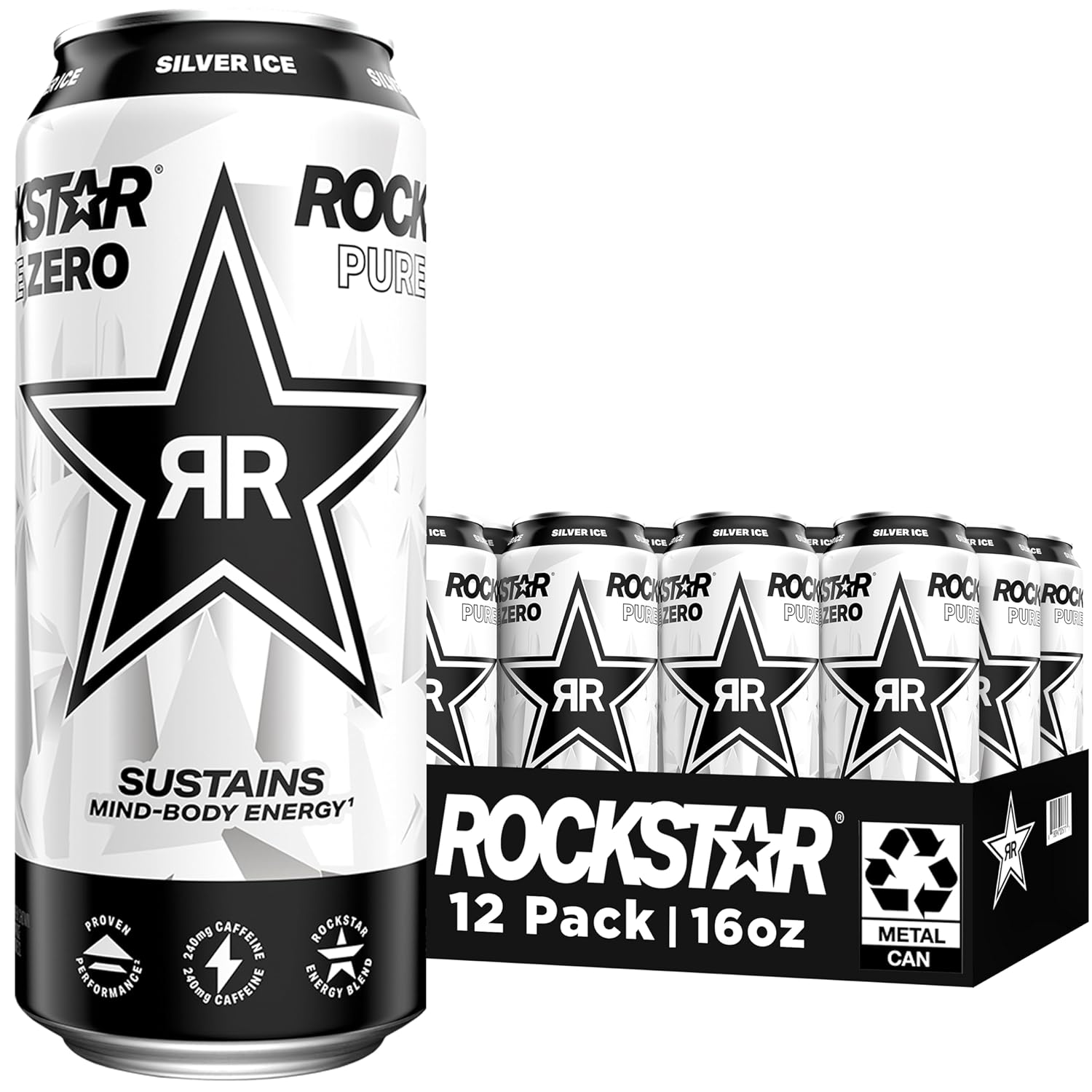 Rockstar_Pure_Zero_Energy_Drink,_Silver_Ice,_0_Sugar,_with_Caffeine_and_Taurine,_16oz_Cans_(Pack_of_12)_(Packaging_May_Vary)