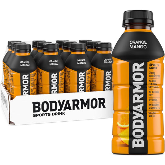 BODYARMOR_Sports_Drink_Sports_Beverage,_Orange_Mango,_Coconut_Water_Hydration,_Natural_Flavors_With_Vitamins,_Potassium-Packed_Electrolytes,_Perfect_For_Athletes,_16_Fl_Oz_(Pack_of_12)