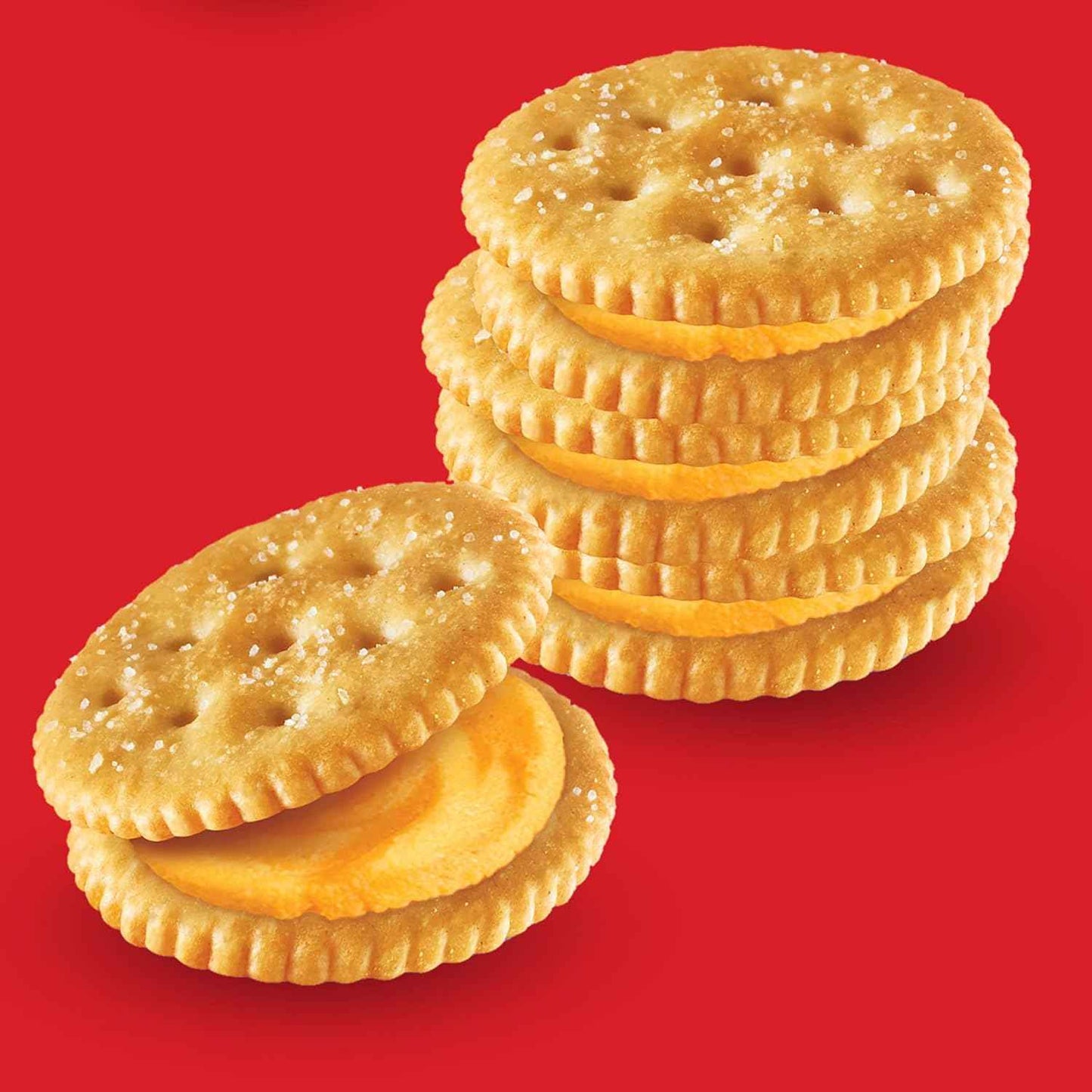 RITZ Cheese Sandwich Crackers, Lunch Snacks, 20 Snack Packs (6 Crackers Per Pack)