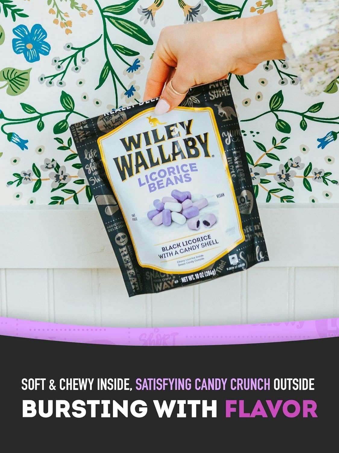 Wiley_Wallaby_7.05_Ounce_Classic_Black_Gourmet_Australian_Style_Soft_&_Chewy_Licorice_Candy_Bean,_1_Pack