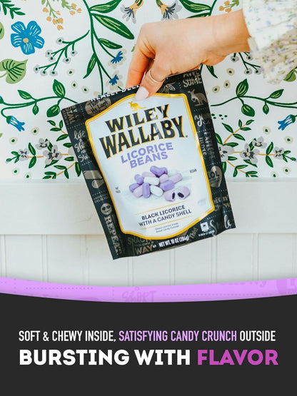Wiley_Wallaby_7.05_Ounce_Classic_Black_Gourmet_Australian_Style_Soft_&_Chewy_Licorice_Candy_Bean,_1_Pack