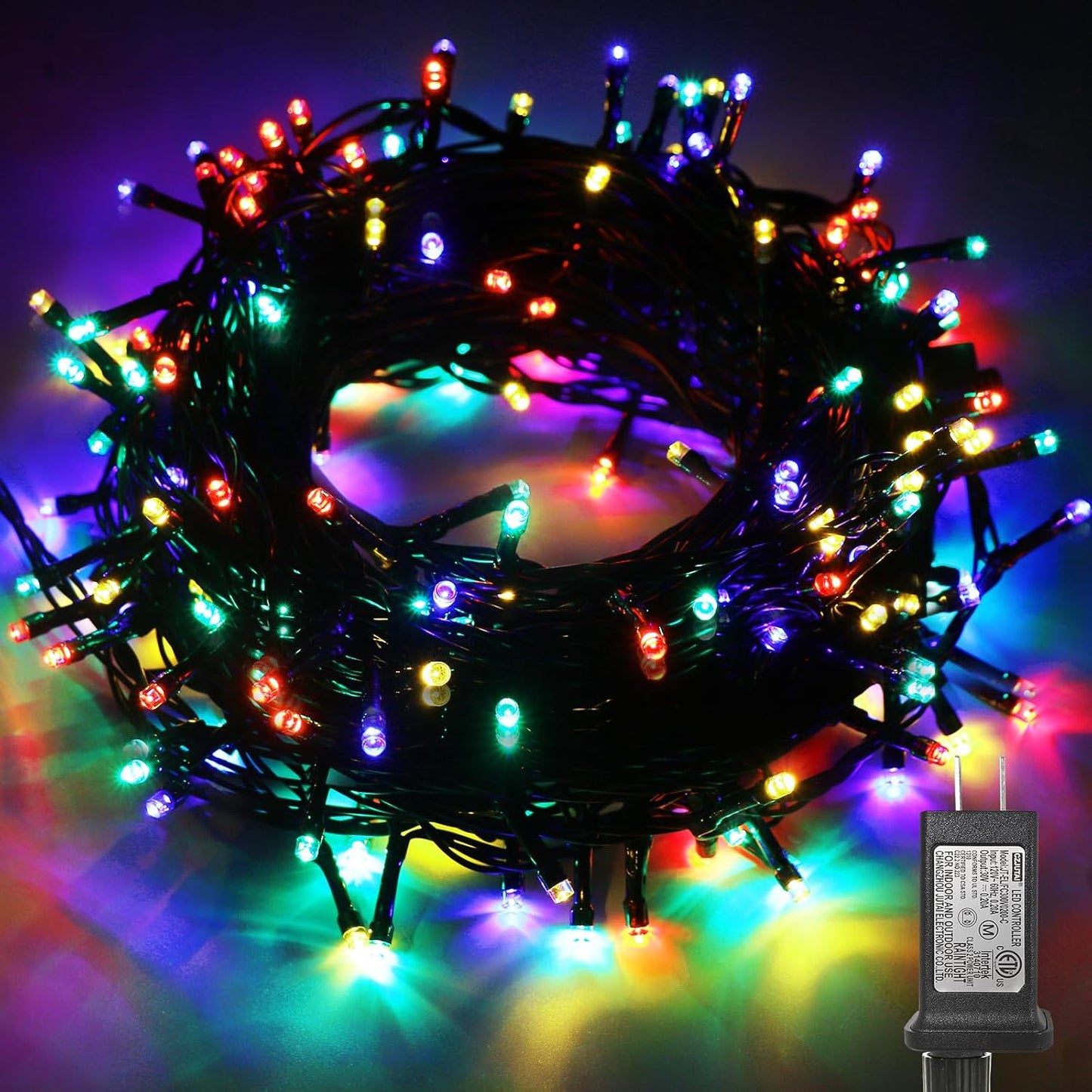 32ft/10M_100LED_Christmas_Tree_Lights,_8_Modes_Outdoor_Fairy_Lights,_Waterproof_Outdoor_String_Lights_Mains_Powered_for_Bedroom,_Garden,_Party,_Wedding,_Christmas_Decoration