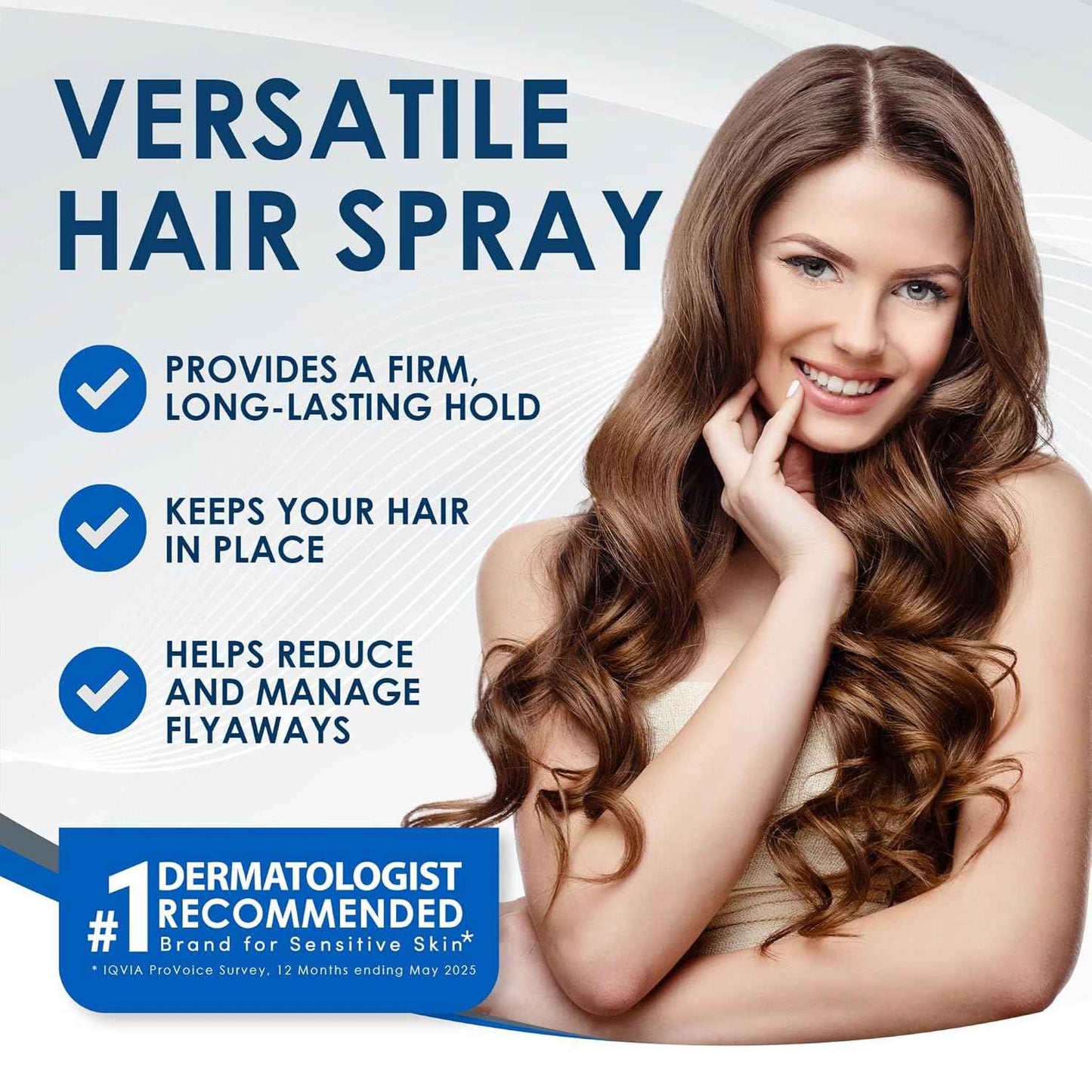 Vanicream Firm Hold Hairspray, Fragrance and Gluten Free, For Sensitive Skin, 8 Ounce, Packaging May Vary