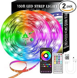 50 Feet/100FT/ 130 Feet Smart LED/150/200 Feet Feet Strip Lights RGB Sync to Music with 40 Key Remote Controller LED Lights for Bedroom,Christmas Lights decration