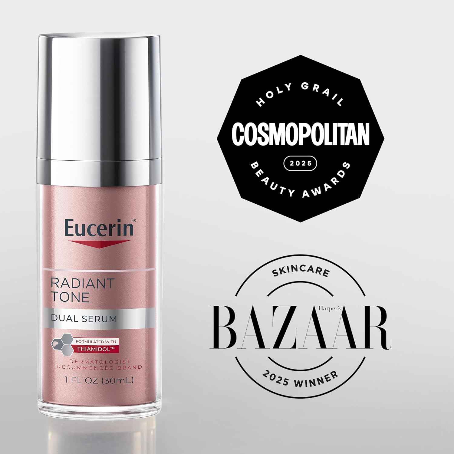 Eucerin Radiant Tone Dual Serum Dark Spot Corrector, Dark Spot Serum with Thiamidol and Hyaluronic Acid