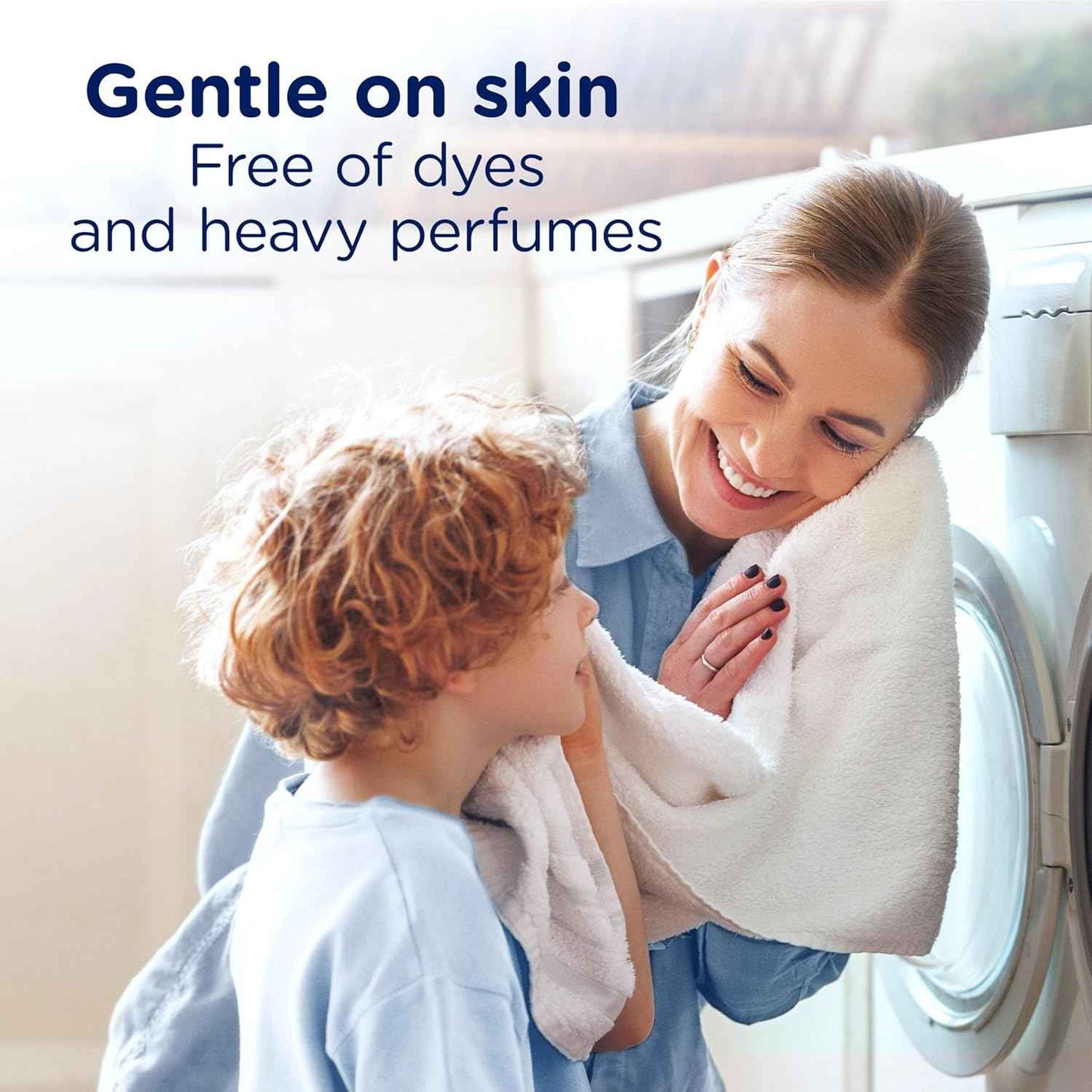 Downy Free & Gentle Rinse Laundry Odor Remover, Scent Free, 48 FL OZ, Gentle on skin, No dyes or heavy perfumes, Fabric Softener and Laundry Odor Removal Rinse