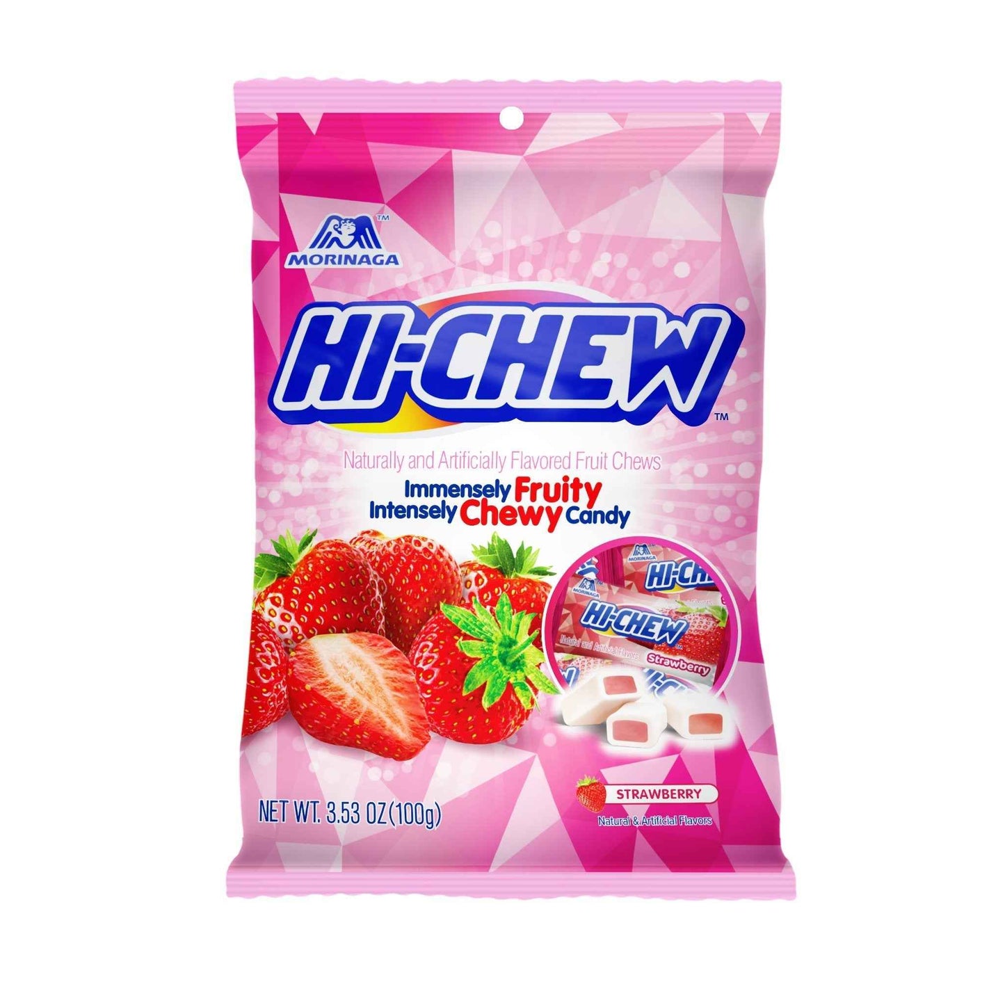 HI-CHEW Assorted, Green Apple Strawberry Mango Grape, Soft & Chewy Candy 2lb - 185+ Pieces Individually Wrapped - Made with Immensely Juicy Fruity Flavors