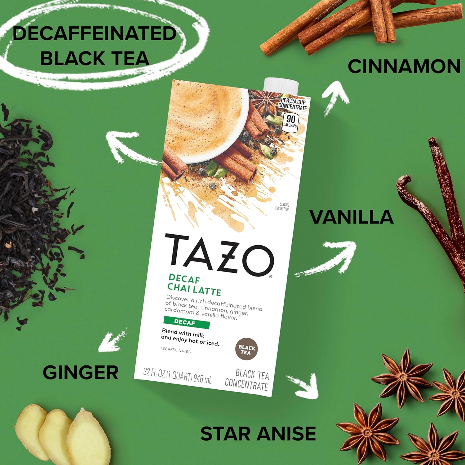 TAZO_Decaf_Chai_Latte,_Black_Tea_Concentrate,_Easy-to-Serve_Chai_Tea_for_Everyday_Lattes,_Hot_or_Iced_Tea_and_Mocktails,_32_oz_Tea_Mix_Carton