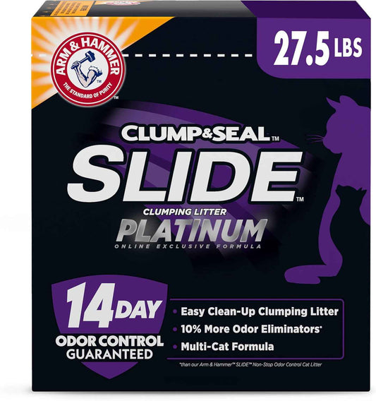 ARM & Hammer Clump & Seal, Easy Clean Technology with No Scrubbing, 14-Day Odor Control