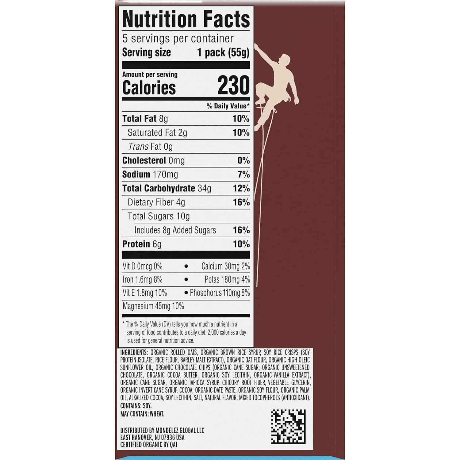 CLIF BAR Energy Bites - Made with Organic Oats - 6g Plant Based Protein - Non-GMO (5 Packs)
