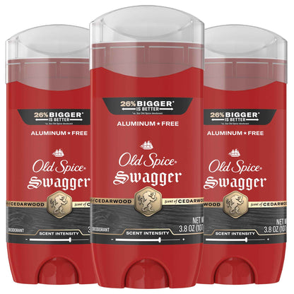 Old Spice Aluminum Free Deodorant for Men, 24/7 Protection to Eliminate Odors, 24/7 Freshness & Lasting Scent