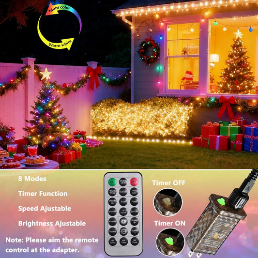 Joomer_Color_Changing_Christmas_Lights,_66FT_200_LED_String_Lights_with_Remote_Timer_Dimmable_Connectable_Fairy_String_Outdoor_Waterproof_for_Christmas_Decoration_(Warm_White_to_Multicolor)