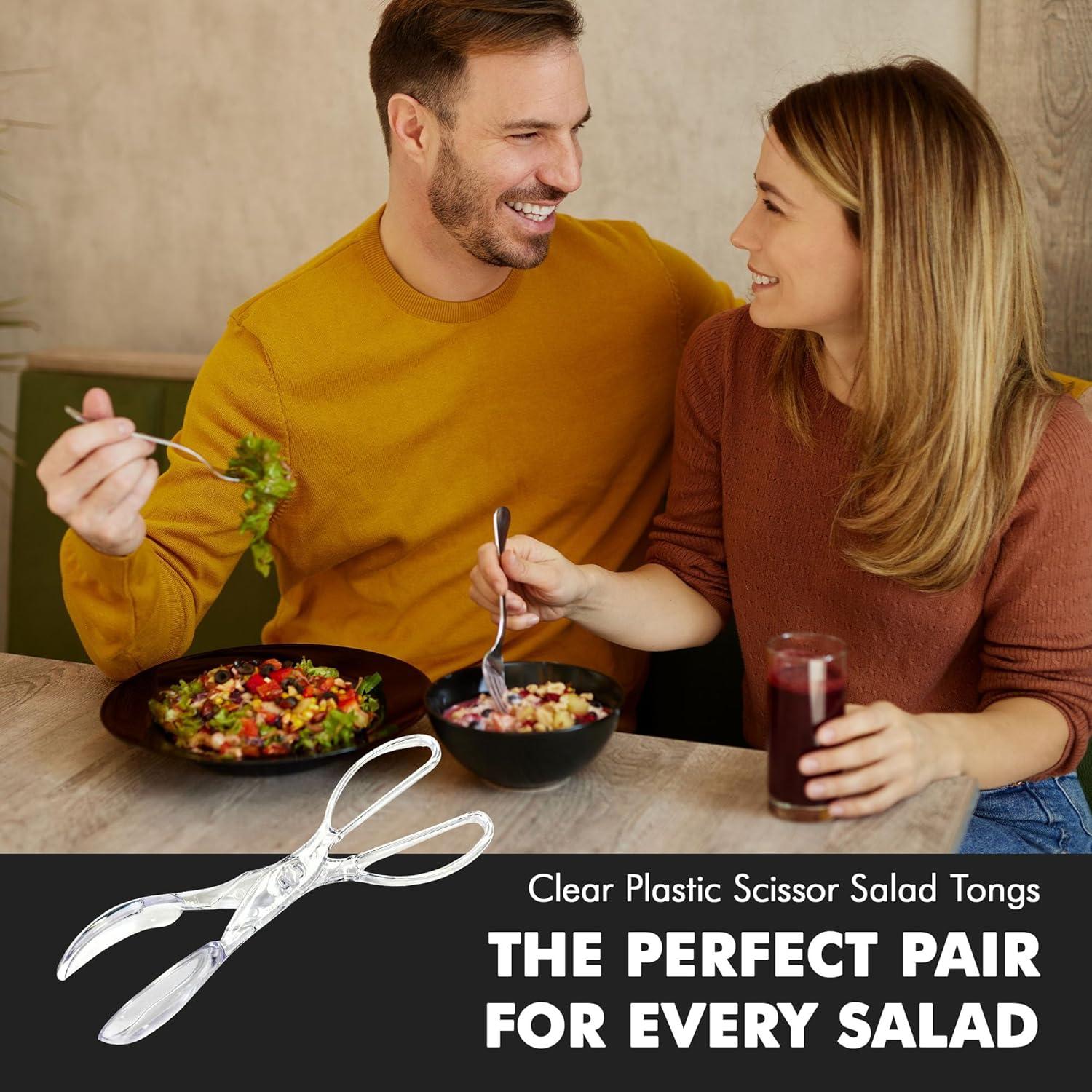 Chef_Craft_Premium_Salad_Scissor_Tongs,_11.25_inch,_Clear