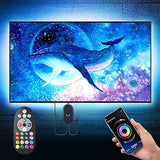 Nexillumi LED Lights for TV, 6.56ft/9.8ft for 32"-43" TV/13.2ft for 32"-65" TV/16.4ft for 55"-75" TV, RGB LED Strip Lights Behind TV with APP Remote Control, Music Sync Smart Led Ambient Lighting for Bedroom Gaming Room Decor