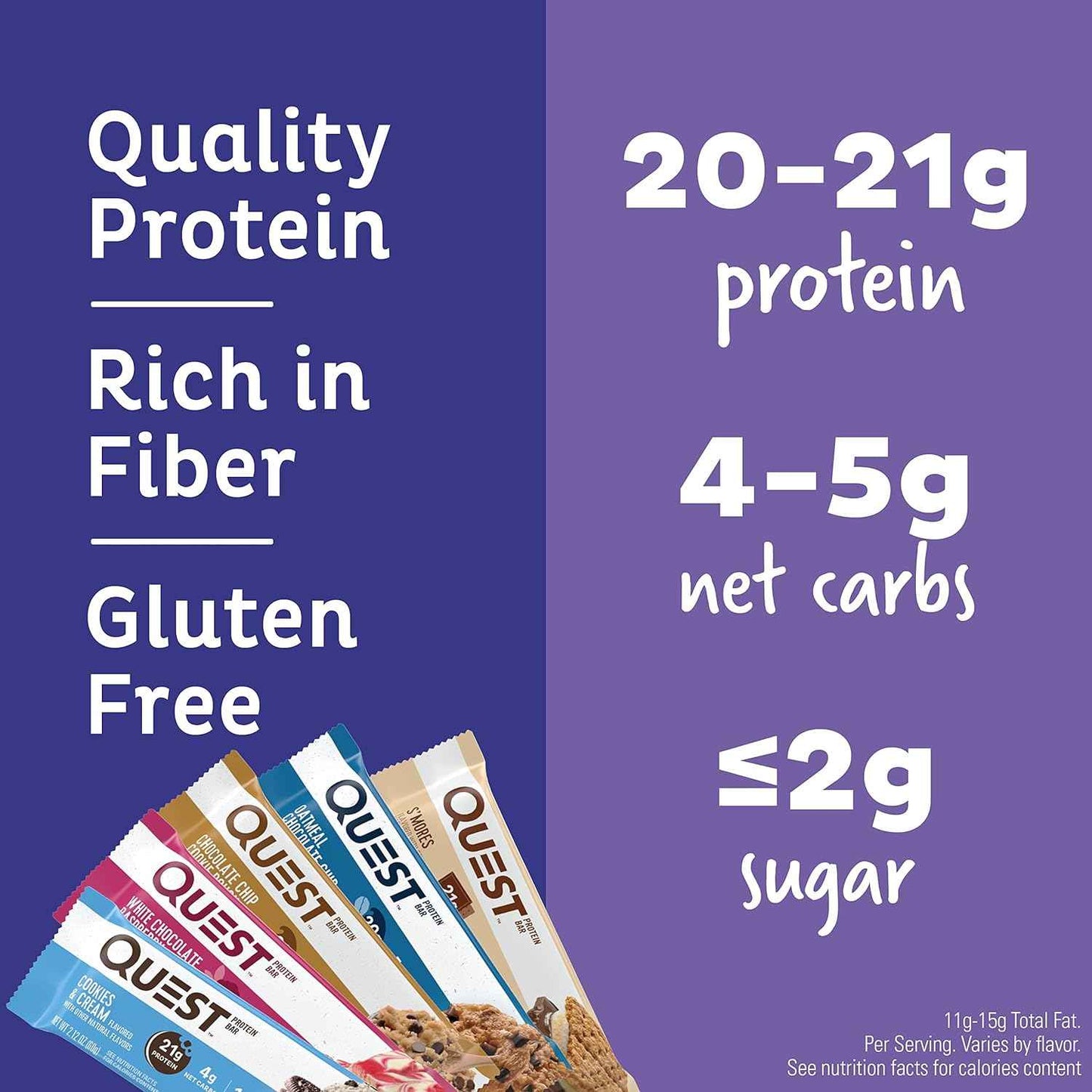 Quest Nutrition Ultimate Variety Pack Protein Bars, High Protein, Low Carb, Gluten Free, Keto Friendly