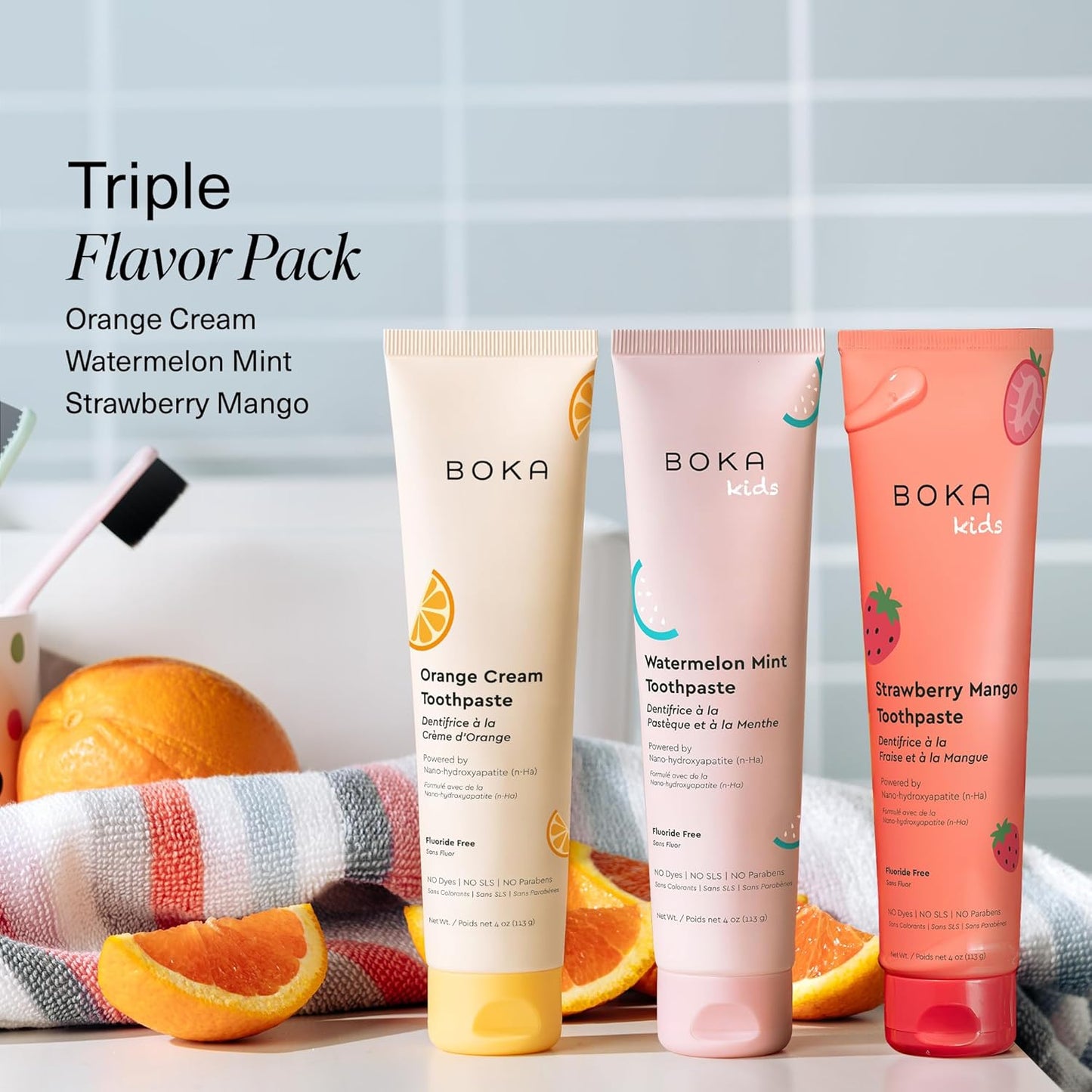 Boka_Fluoride_Free_Toothpaste_Nano_Hydroxyapatite_Toothpaste_-_Orange_Cream,_Watermelon_Mint,_Strawberry_Mango_Flavor,_4_oz_3Pk