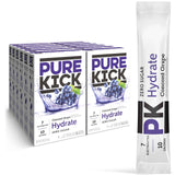Pure Kick Hydration Singles To Go Drink Mix, Includes 12 Boxes with 6 Packets in each Box, 72 Total Packets