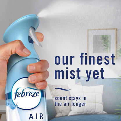 Febreze Air Mist, Air Freshener Spray, Odor Fighting Room Spray, Deodorizer for Home Bathroom Kitchen Office Apartment Dorm Room Classroom