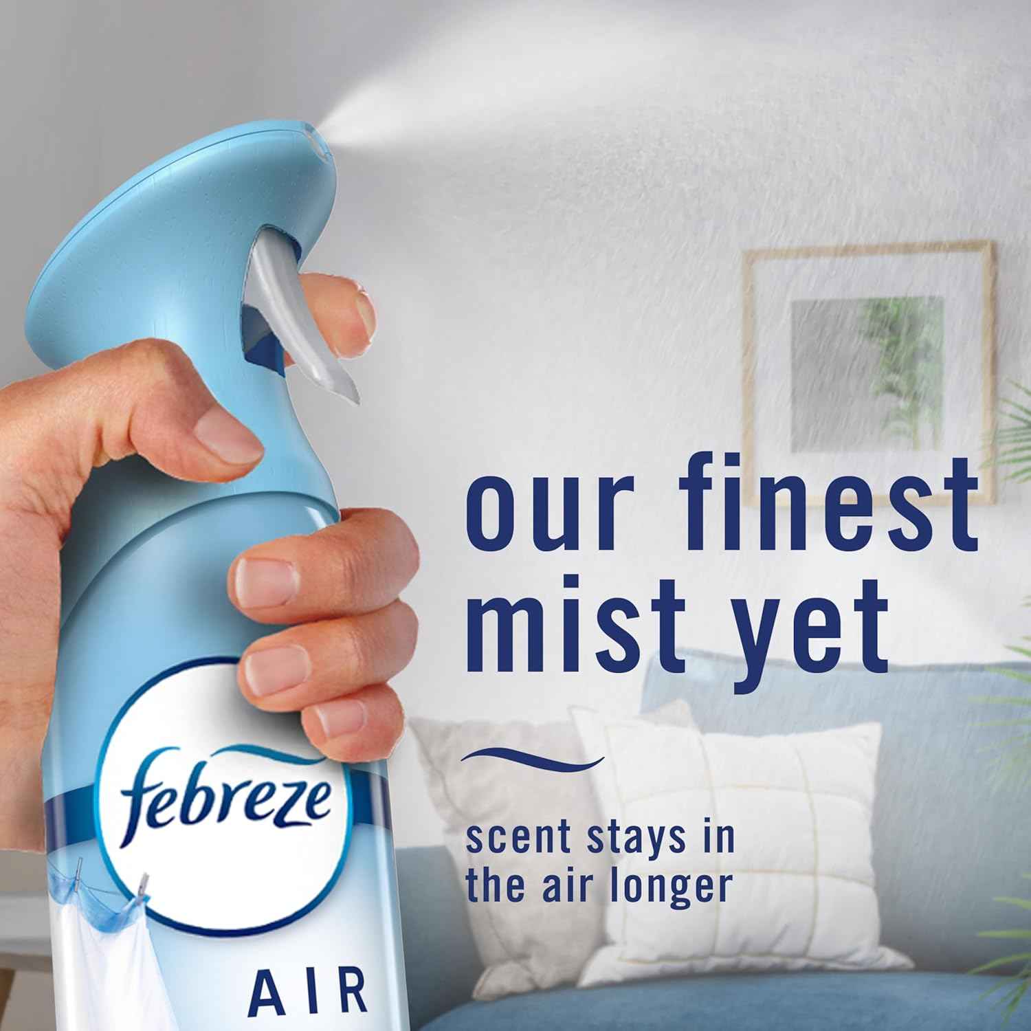 Febreze Air Mist, Air Freshener Spray, Odor Fighting Room Spray, Deodorizer for Home Bathroom Kitchen Office Apartment Dorm Room Classroom