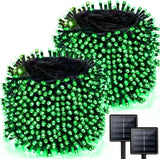 2 Pack 480 LED Solar String Lights for Outside, 170 FT Super Long Solar Chrismas Lights Outdoor with 8 Modes & Memory Function, Waterproof Twinkle Light for Xmas Tree Party Decorations (Warm White)