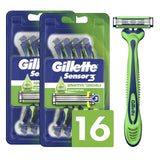 Gillette Sensor3 Sensitive Men's Disposable Shaving Razors