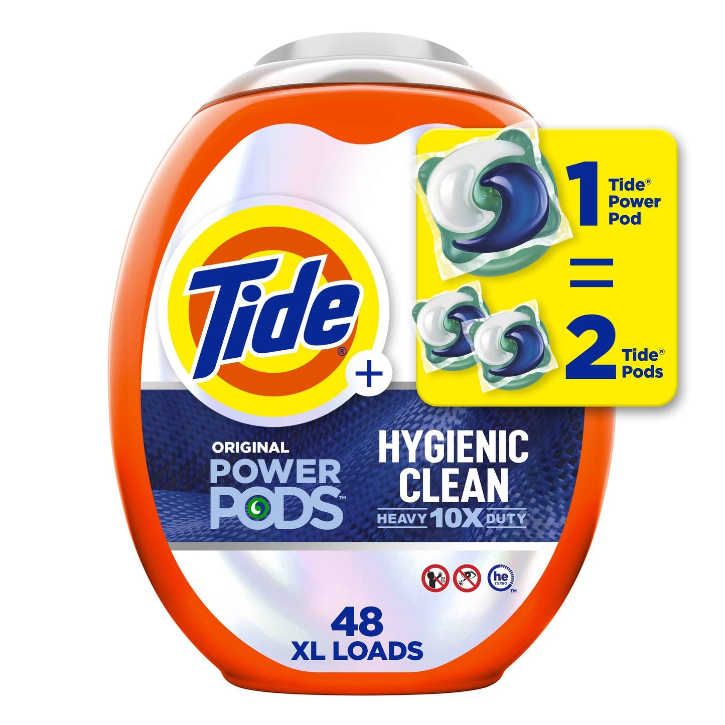 Tide Hygienic Clean Power PODS Laundry Detergent Pacs, Removes Visible and Invisible Dirt