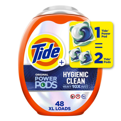 Tide Hygienic Clean Power PODS Laundry Detergent Pacs, Removes Visible and Invisible Dirt