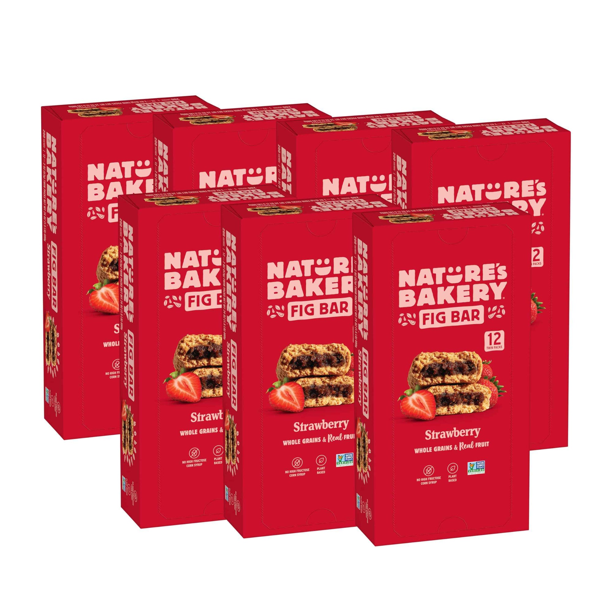 Nature's Bakery Whole Wheat Fig Bars, Real Fruit, Vegan, Non-GMO, Snack bar