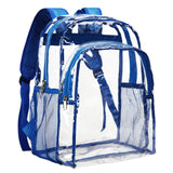 Vorspack Clear Backpack Heavy Duty - Clear Backpacks for School Transparent Bookbag for Girls Boys See Through Bag for Work, College, Concert