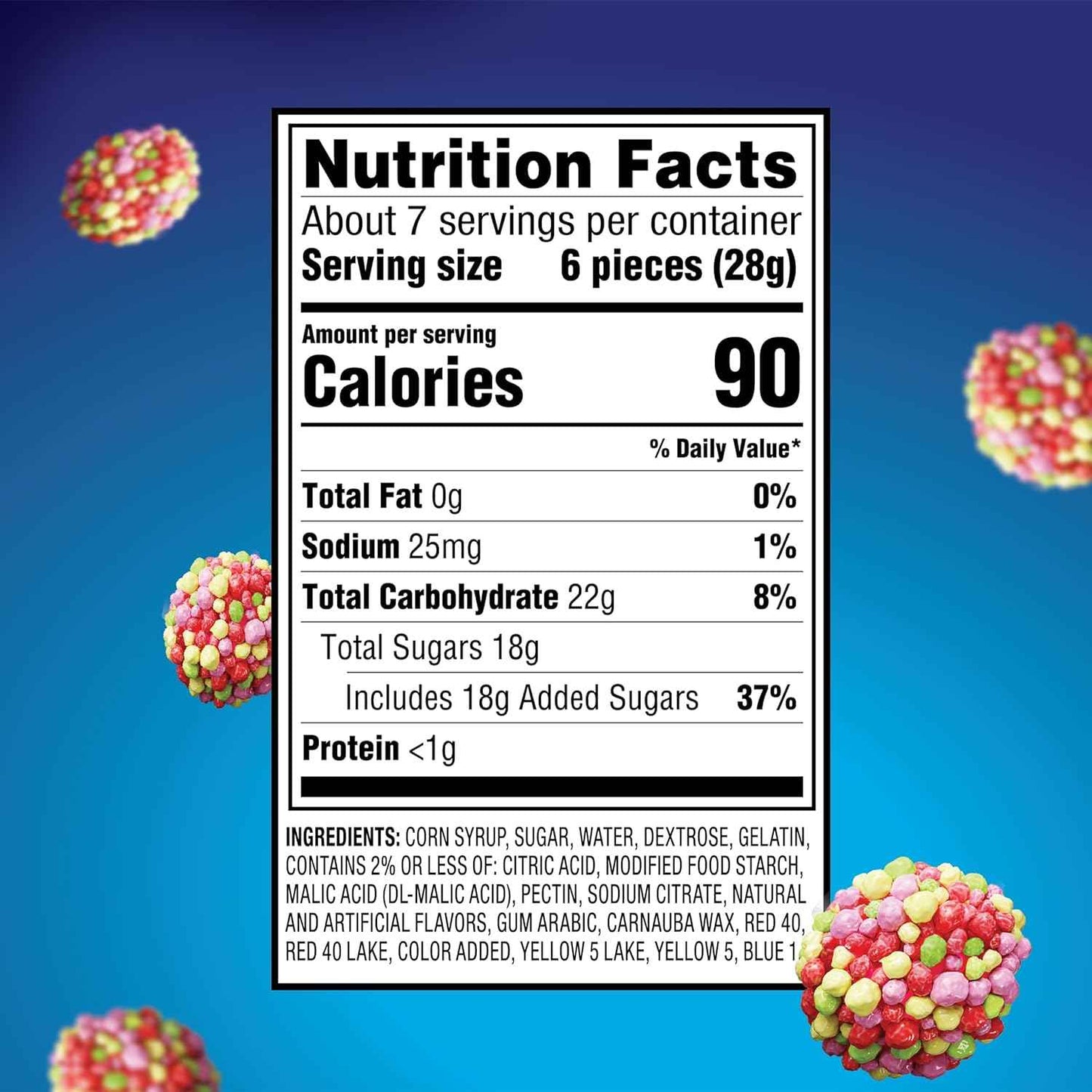 NERDS Juicy Gummy Clusters, Juicy and Gummy Candy, 1 Stand Up Bag, for Snacking and Sharing, 7.15 oz