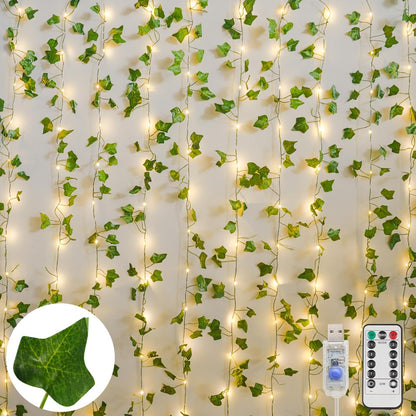 suddus_Vines_with_Light_for_Bedroom,_200_LED_Fairy_Lights_with_Vines,_Ivy_Curtain_Lights_for_Dorm,_Wedding,_Party,_Wall,_Indoor,_Outdoor_Decor,_6.5ft_x_6.5ft