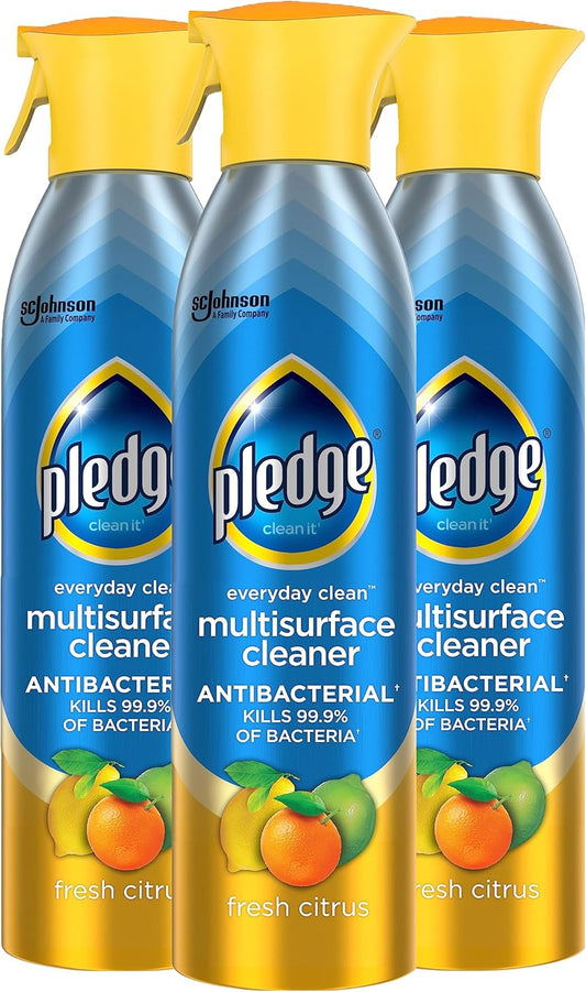 Pledge_Antibacterial_Multisurface_Cleaner_Spray,_Wood_Furniture,_Stainless_Steel,_and_Electronics_Cleaner,_Sanitizes_as_Cleans,_Remove_Dust_and_Messes_-_Fresh_Citrus_Scent,_9.7oz,_Pack_of_3