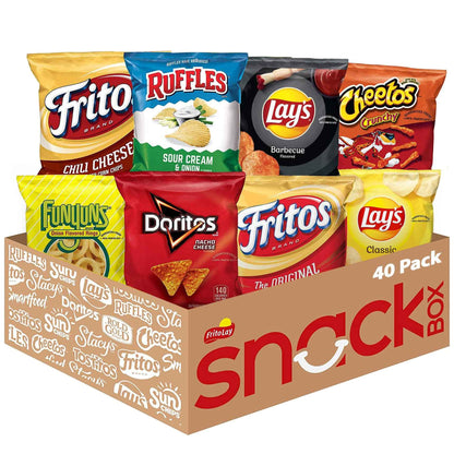 Frito-Lay Doritos & Cheetos Mix Variety Pack, 2.42 Pounds, (Pack of 40)