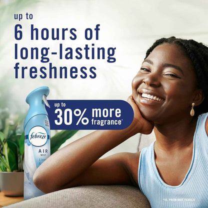 Febreze Air Mist, Air Freshener Spray, Odor Fighting Room Spray, Deodorizer for Home Bathroom Kitchen Office Apartment Dorm Room Classroom