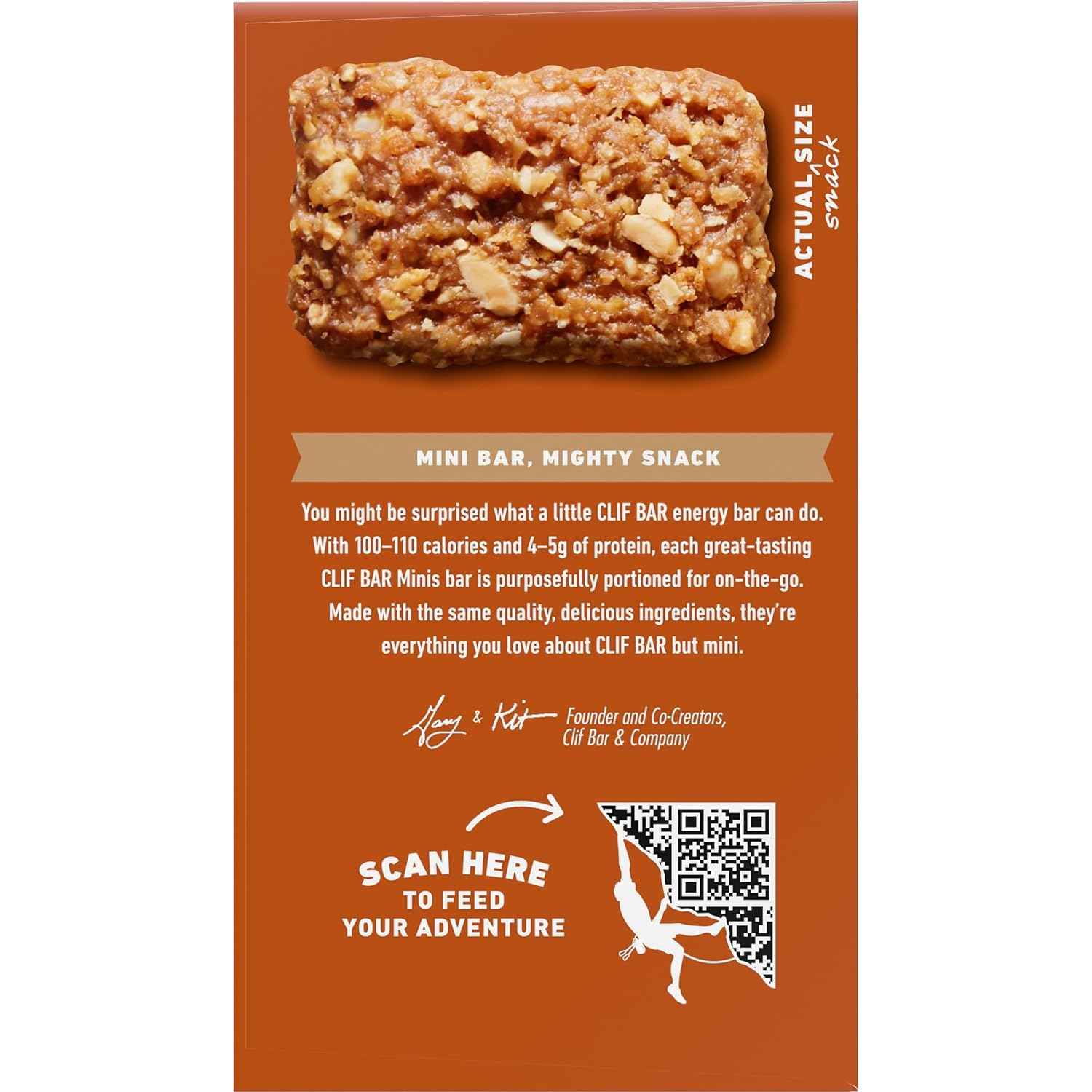 CLIF BAR Minis - Crunchy Peanut Butter - Made with Organic Oats - 5g Protein - Non-GMO - Plant Based - Snack-Size Energy Bars - 0.99 oz