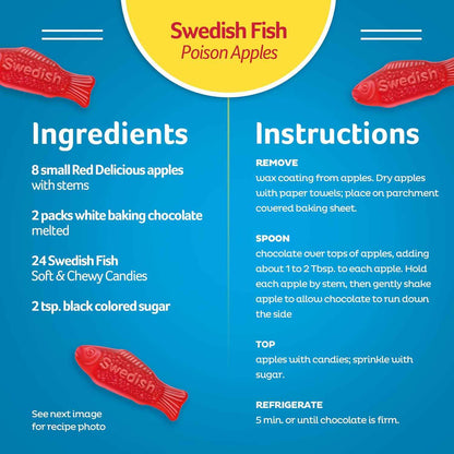 SWEDISH FISH Individually Wrapped Soft & Chewy Gummy Candy, Bulk Candy, 240 Count Box