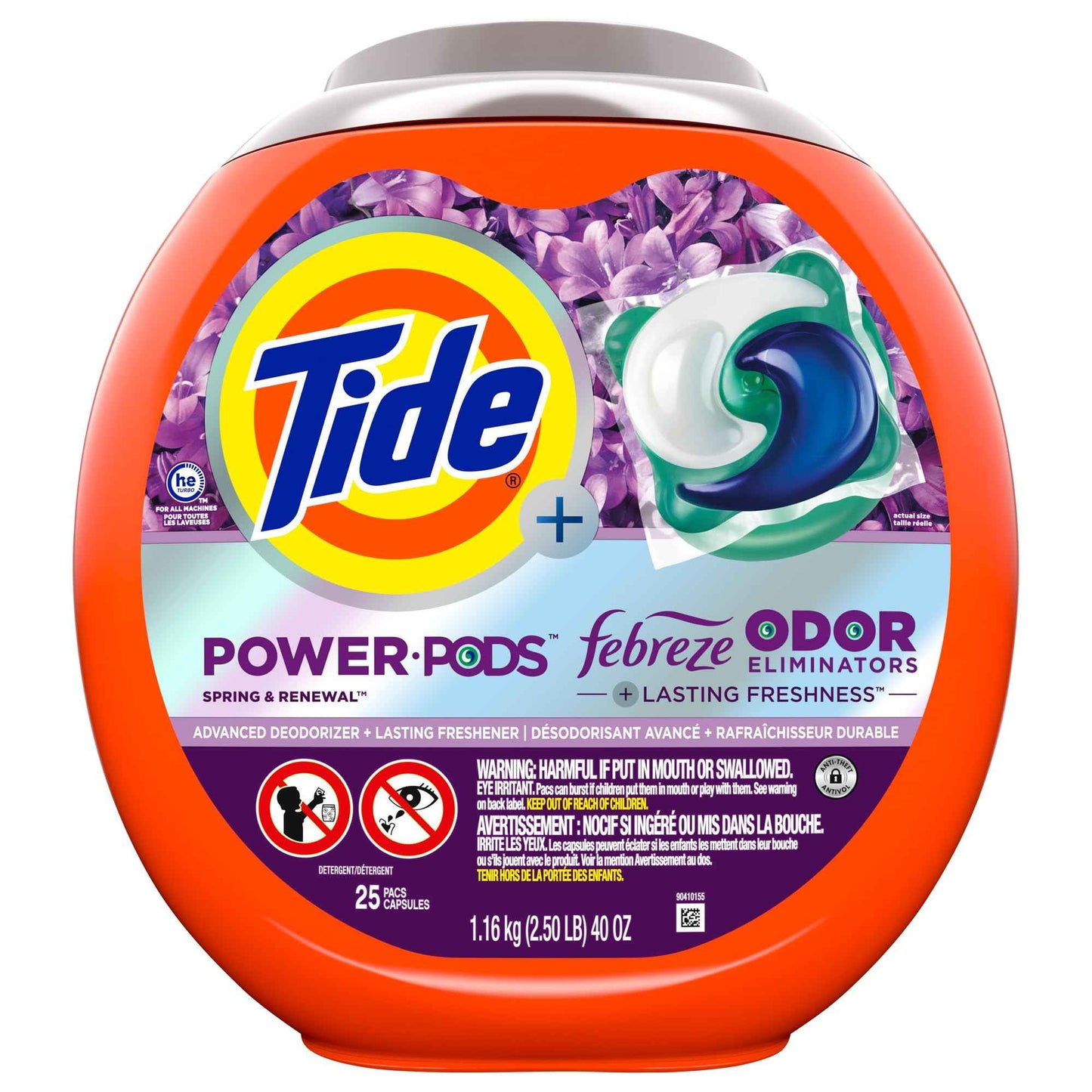 Tide Power Pods with Febreze Laundry Detergent Pacs, All-Day Freshness