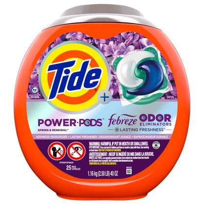 Tide Power Pods with Febreze Laundry Detergent Pacs, All-Day Freshness