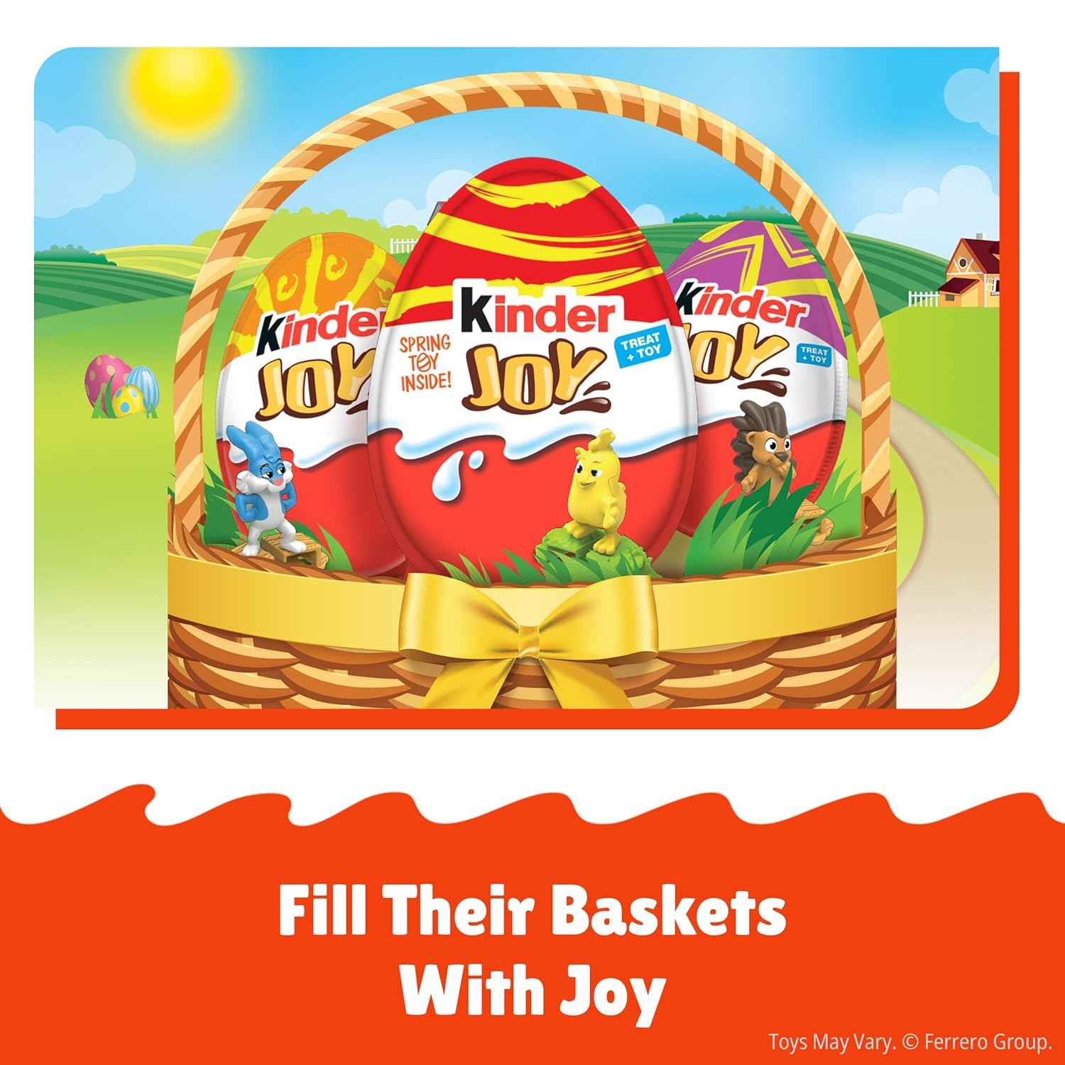 Kinder Joy Eggs, Treat Plus Toy, Chocolatey Wafer Bites, Individually Wrapped, 15 Count, 10.5 oz, Easter Basket Stuffers