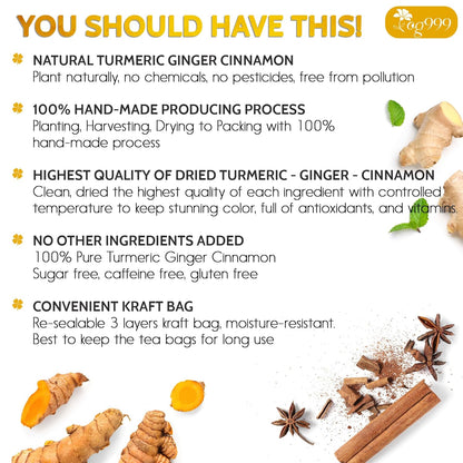 30_Bags_Premium_Turmeric_Ginger_Cinnamon_Tea,_Improve_Digestion,_Support_Brain,_Weight,_Skin_and_Sleep,_Eco-Conscious_Tea_Bags_and_Premium_Natural_Ingredients._Turmeric_Ginger_Herbal_Tea._No_Sugar,_No_Caffeine,_No_Gluten,_Vegan.